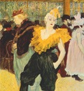 lautrec the clownesse cha u kao at the moulin rouge