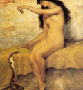 Trouillebert Paul de Sire The Nude Snake Charmer