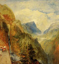 Turner Joseph Mallord William Mont Blanc from Fort Roch Val d Aosta