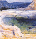 twachtman emerald pool yellowstone c1895