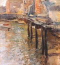 twachtman the old mill at cos cobb c1900