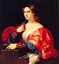 il Vecchio, Palma Portrait of a Young Woman Known as La Bella 1525 end