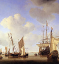 Velde van de Willem Jr Ships in the roads Sun