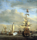 Velde van de jr Willem View on the IJ Amsterdam Sun