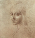 Drawing of the face of an angel EUR