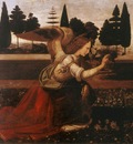 Leonardo da Vinci Annunciation detail1