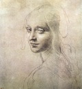 Leonardo da Vinci Head of a girl