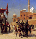 Weeks Edwin Great Mogul And His Court Returning From The Great Mosque At Delhi India
