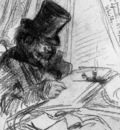 Whistler James Fantin Latour drawing Sun