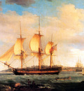 MPA Thomas Whitcomb Departure of the whaler, Britainnia from Sidney Cove, 1798 sqs