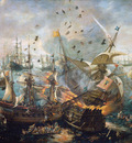 Wieringen van Cornelis Sea battle at Gibraltar Sun