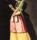 Zurbaran St  Apolonia, 113x66cm, Louvre