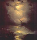 aivazovsky storm in the north sea