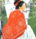 kustodiev the artists wife