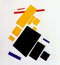 malevich airplane flying suprematist painting
