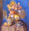 sapunov still life with vase and flowers