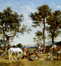 Washington Georges Setting Up Camp