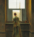 woman at a window