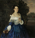lady in blue portrait of ye m martynova