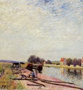 Barges on the Loing Saint Mammes