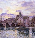 The Bridge at Moret at Sunset
