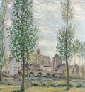 View of Moret sur Loing through the Trees