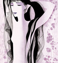 girl with raven hair