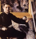 self portrait with easel 1879
