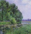by the eure river in summer