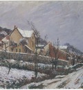 village in snow