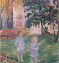 children in the garden