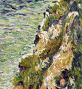port en bessin a cliff