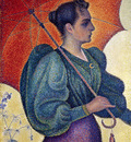 woman with a parasol berthe signac