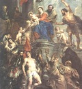 madonna enthroned with child and saints