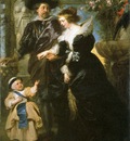 rubens with his family in garden