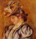 girl in a flowery hat 1905
