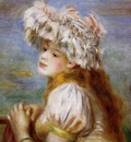 girl in a lace hat