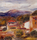 house and trees with foothills 1904