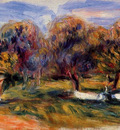landscape with orchard