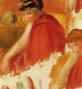 Two Women in Red Robes