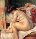 woman after bathing