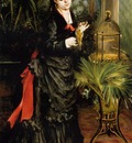 woman with a parrot also known as henriette darras