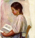 young girl reading