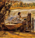 young woman in a boat also known as lise trehot