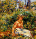 young woman in a garden