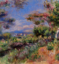 young woman in a landscape cagnes