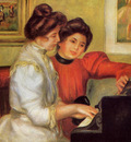 yvonne and christine lerolle at the piano