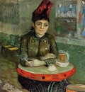 agostina sagatori sitting in the cafe du tambourin