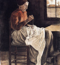 woman sewing