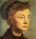 Portrait de Jeune femme Huile sur Toile 27x22 cm Paris musee d Orsay
